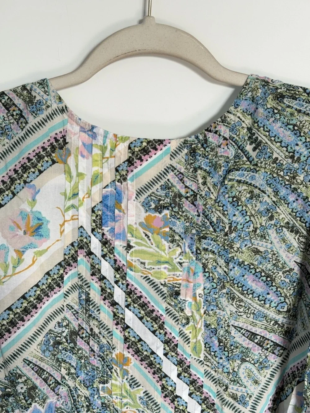 Anthropologie Maeve Multicolor Maya Flutter Sleeve Top Size 4 39694